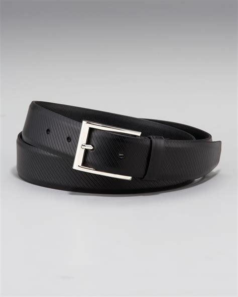 Prada Vitello Lux Textured Belt 